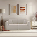 Deko Living 2 Piece Seating Beige Compressed Foam Sectional Sofa  - CIF50217SET