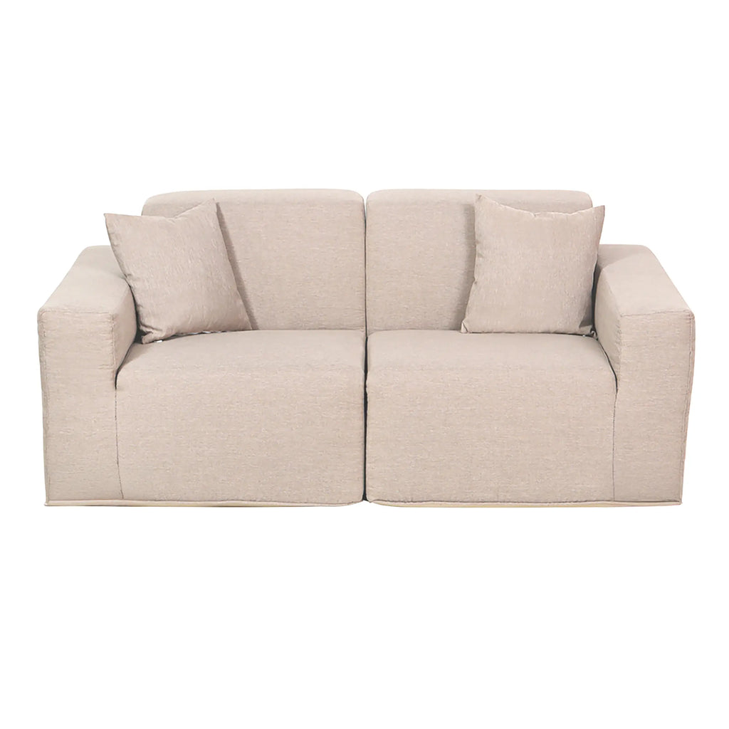 Deko Living 2 Piece Seating Beige Compressed Foam Sectional Sofa  - CIF50217SET