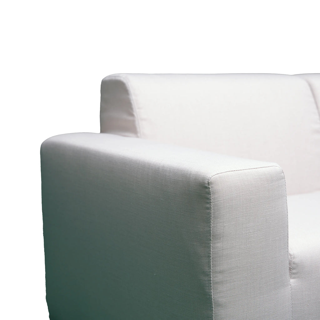 Deko Living 3 Piece Beige Compressed Foam Sectional Sofa Lounger and Table Set  - CIF50218