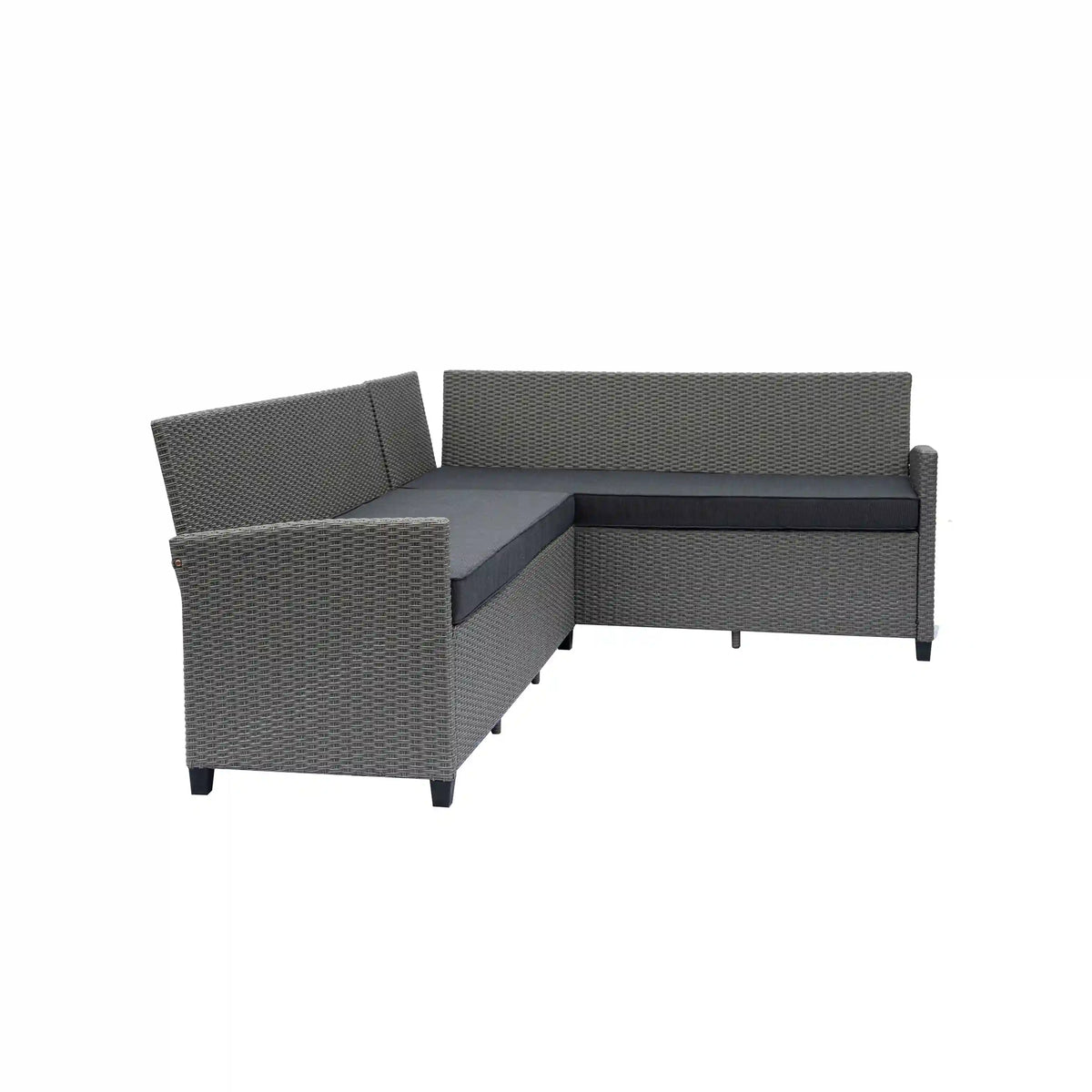 Deko Living Outdoor Wicker Patio Sectional Sofa & Ottoman Set with Table  - COP30006