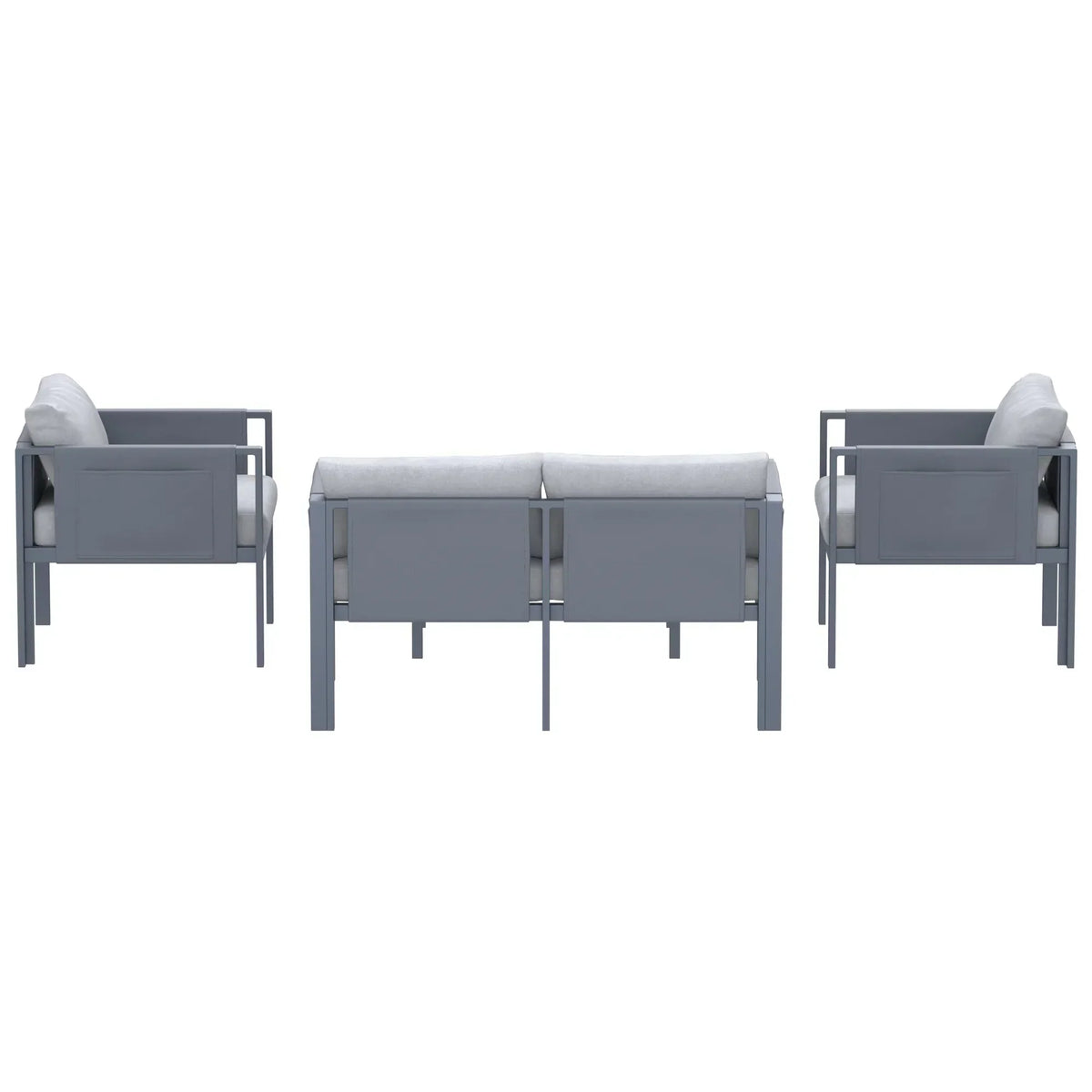 Deko Living 4 Piece Seating Outdoor Gray Sofa and Table Set  - COP30014