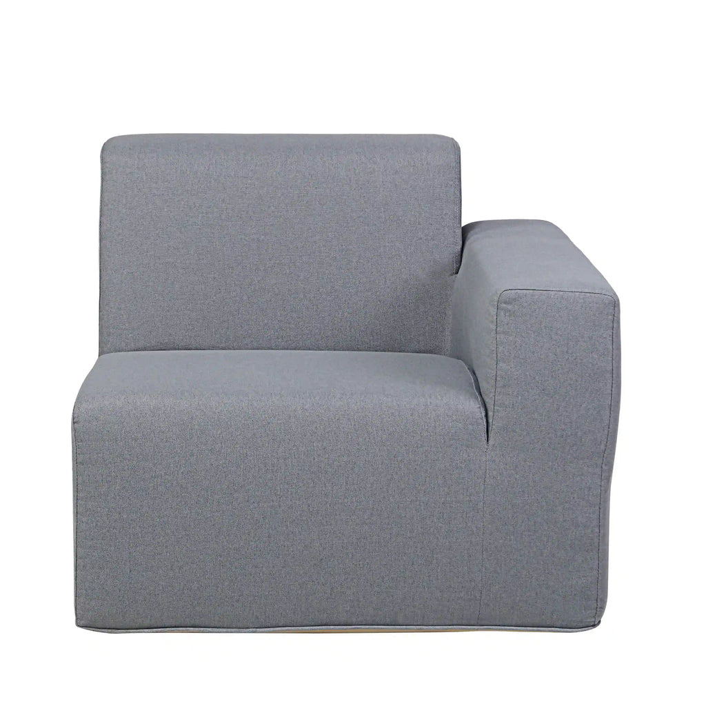 Deko Living 2 Piece Seating Gray Outdoor Compressed Foam Sectional Sofas  - COP30017SET