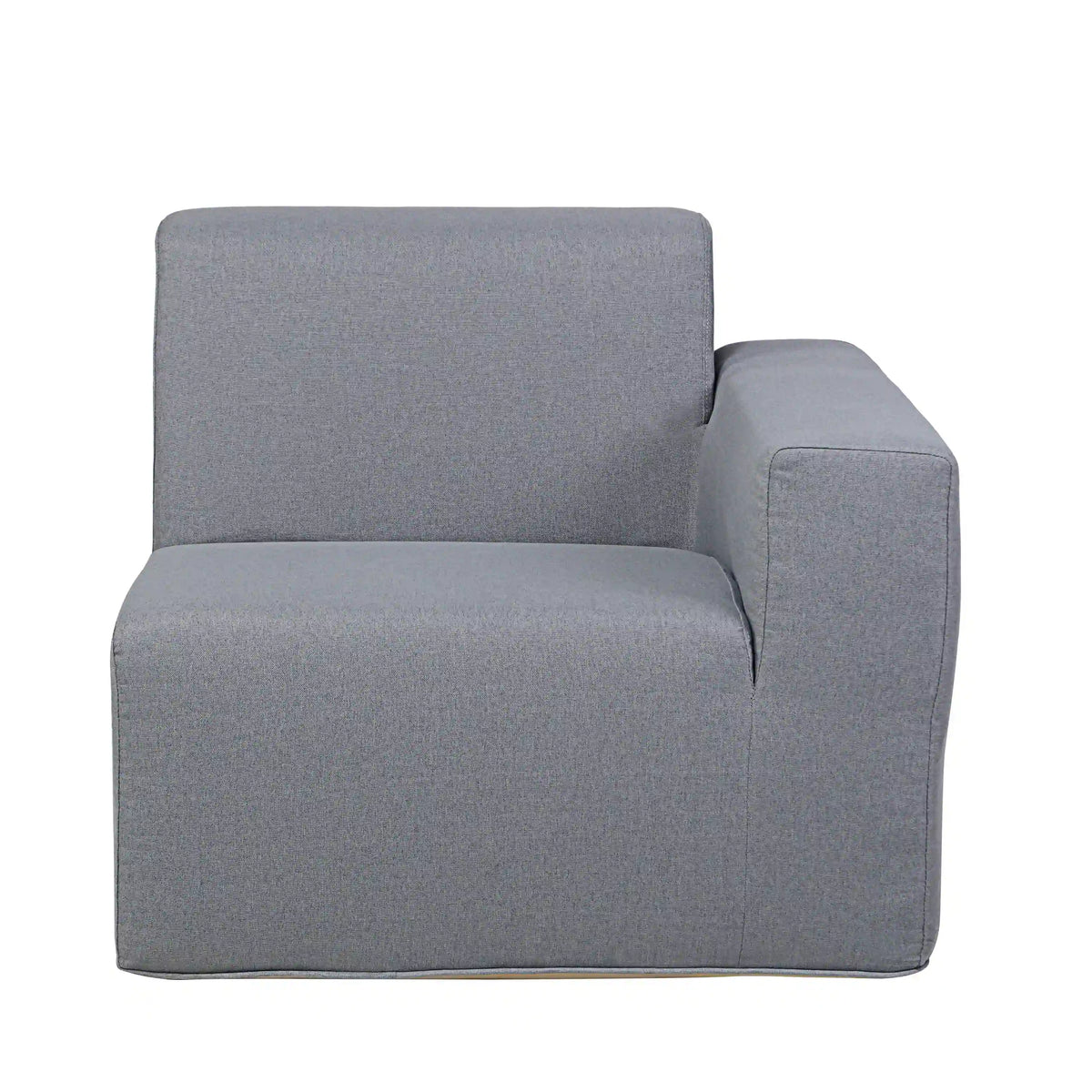 Deko Living 2 Piece Seating Gray Outdoor Compressed Foam Sectional Sofas  - COP30017SET