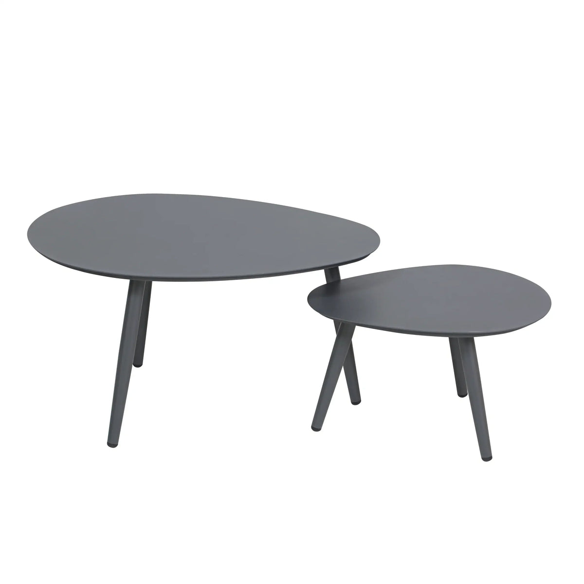 Deko Living 5 Piece Gray Outdoor Compressed Foam Loveseat Sofa Chairs and Table Set  - COP30019