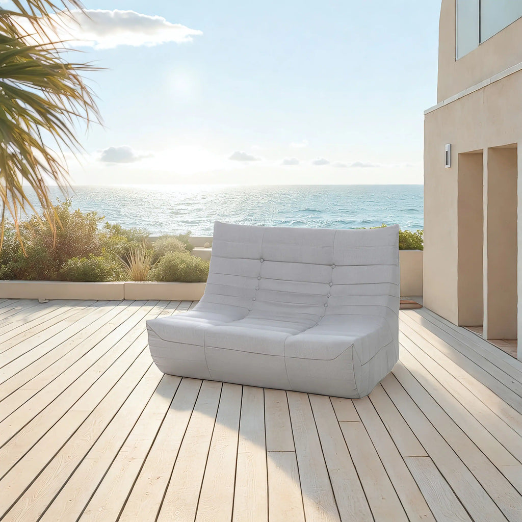 Deko Living Gray Outdoor Compressed Foam Sofa  - COP30019SOF