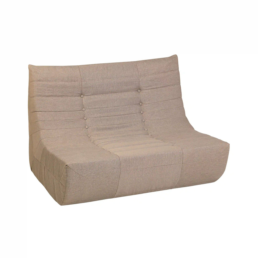 Deko Living 5 Piece Brown Outdoor Compressed Foam Loveseat Sofa Chairs and Table Set  - COP30119