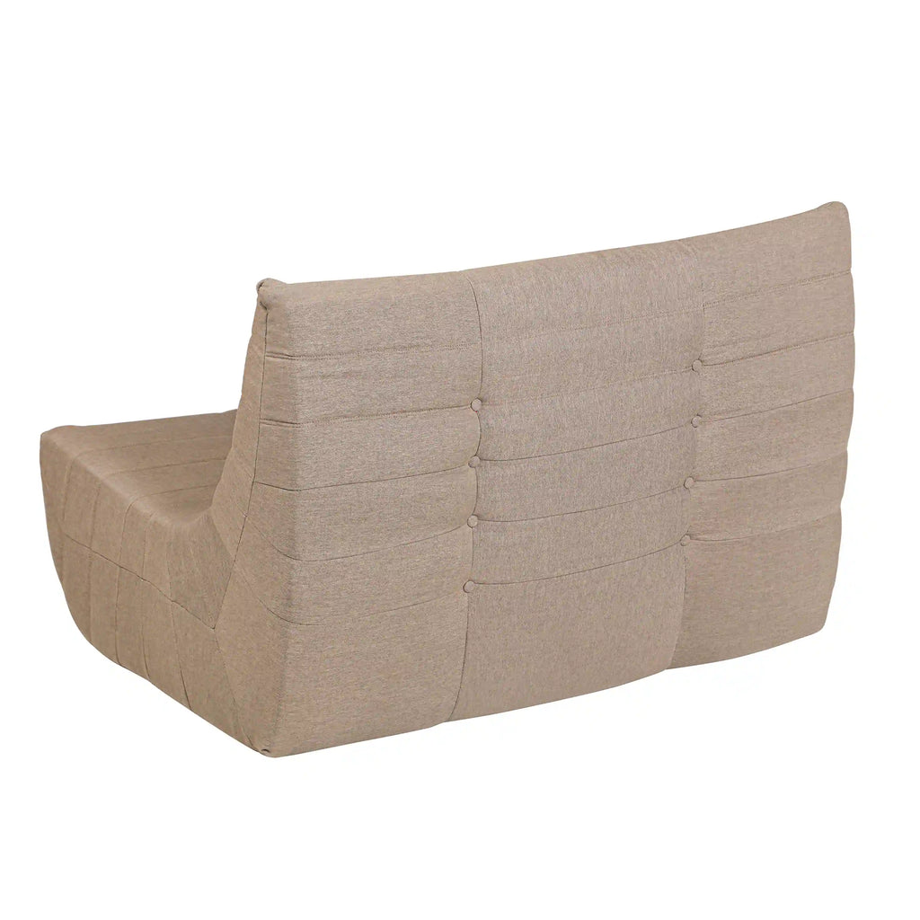 Deko Living 5 Piece Brown Outdoor Compressed Foam Loveseat Sofa Chairs and Table Set  - COP30119