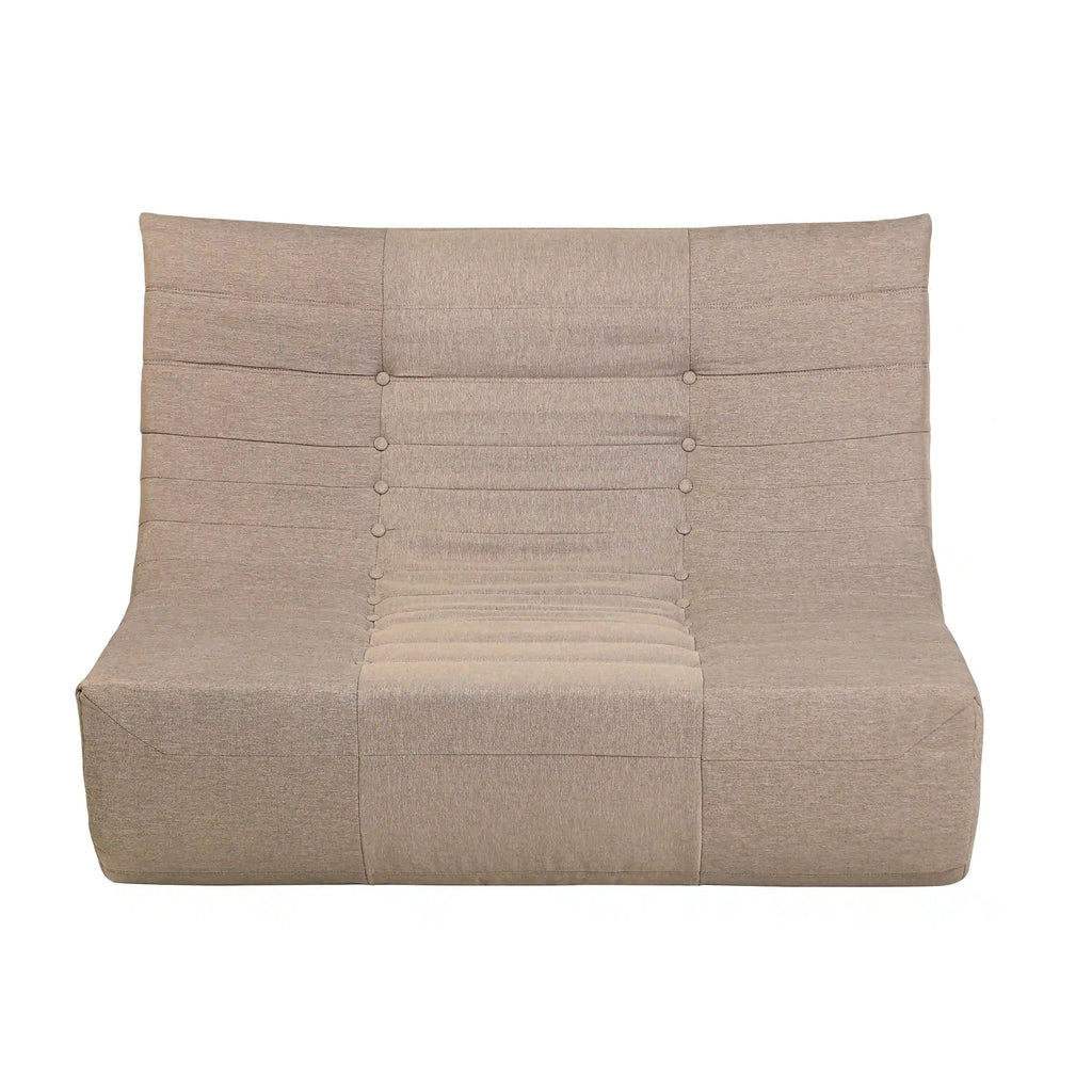 Deko Living 5 Piece Brown Outdoor Compressed Foam Loveseat Sofa Chairs and Table Set  - COP30119