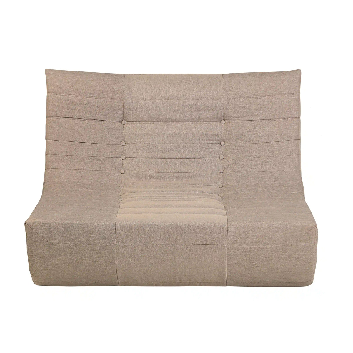 Deko Living 5 Piece Brown Outdoor Compressed Foam Loveseat Sofa Chairs and Table Set  - COP30119