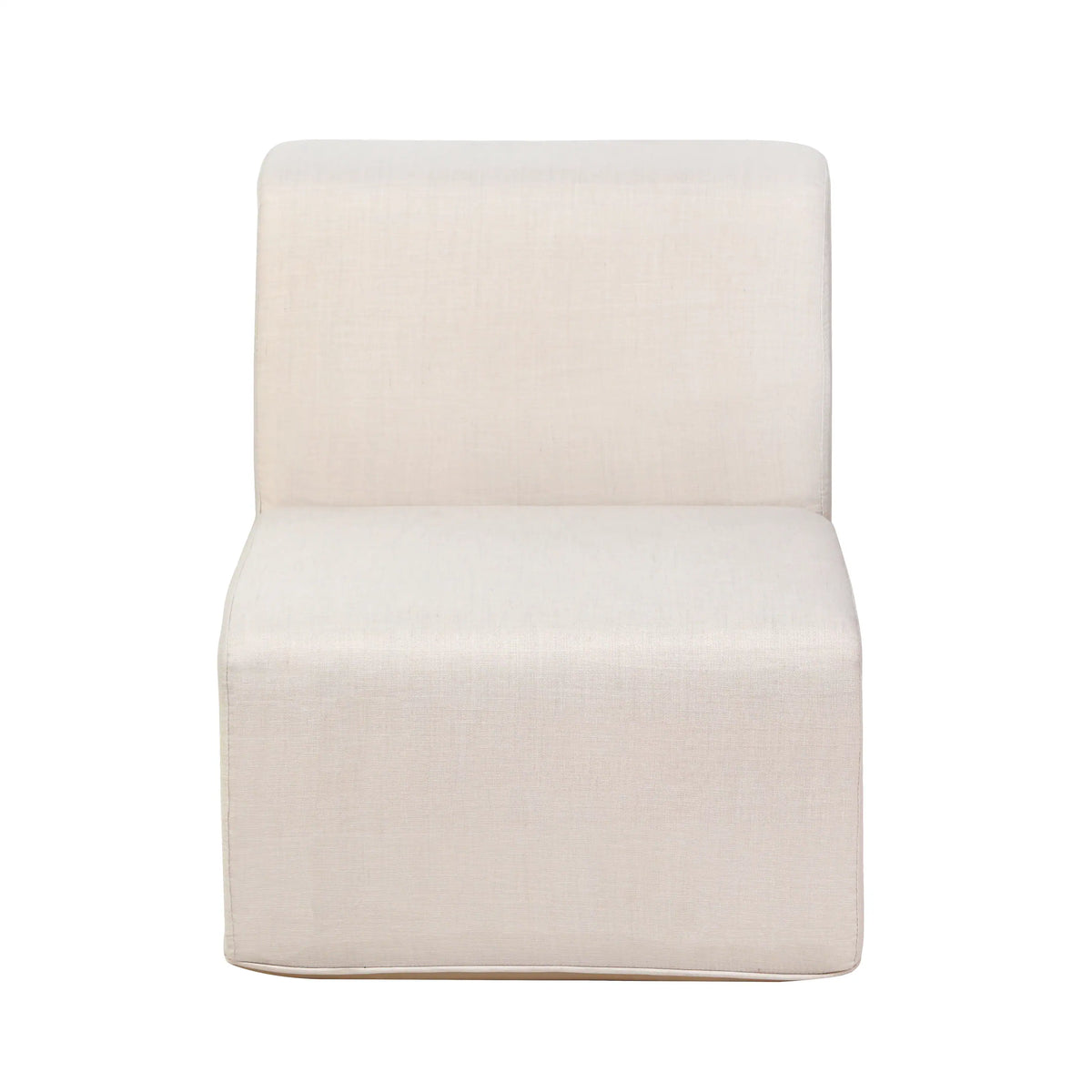Deko Living 4 Piece Seating Beige Outdoor Compressed Foam Sectional Sofas and Ottoman Set  - COP30217