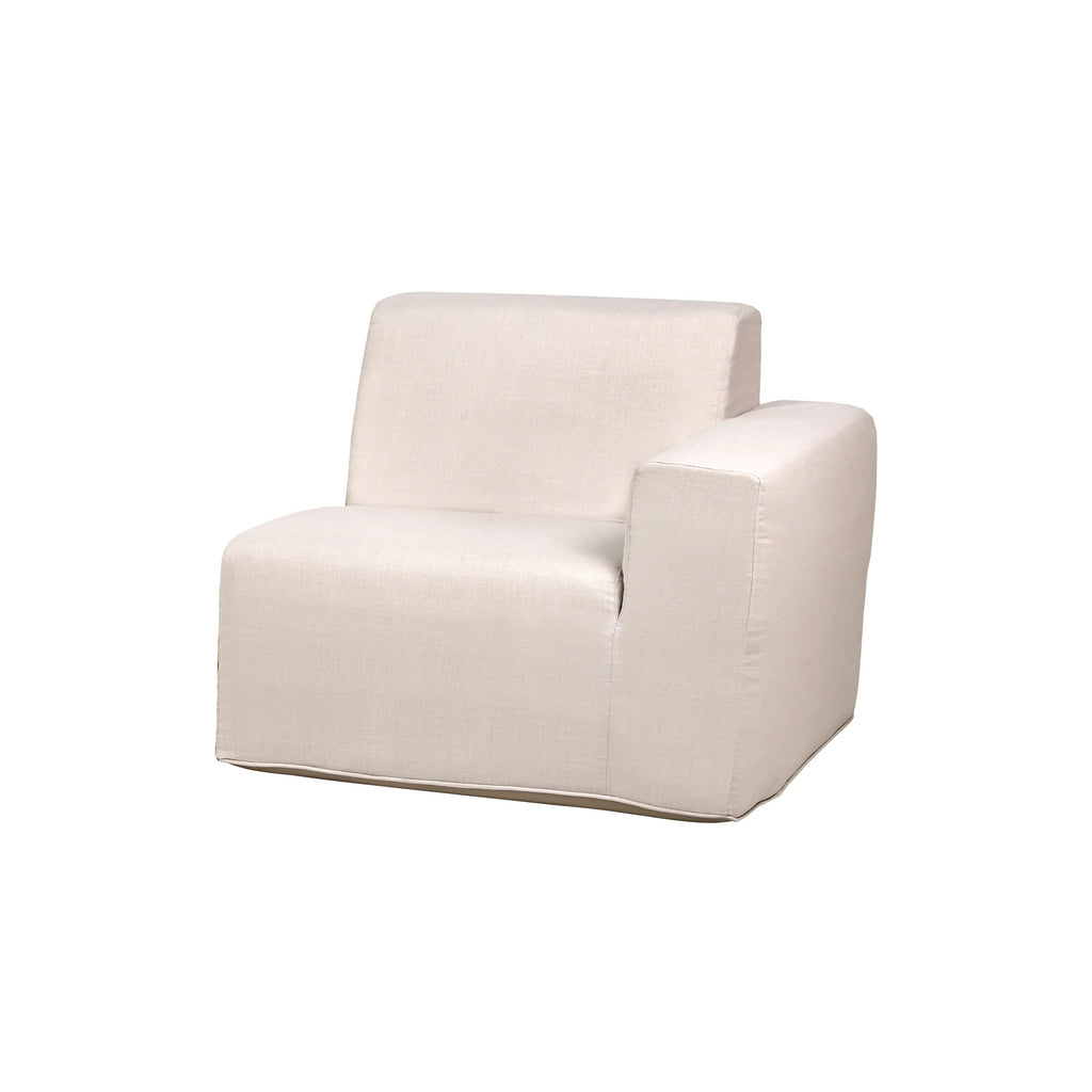 Deko Living 2 Piece Seating Beige Outdoor Compressed Foam Sectional Sofas  - COP30217SET