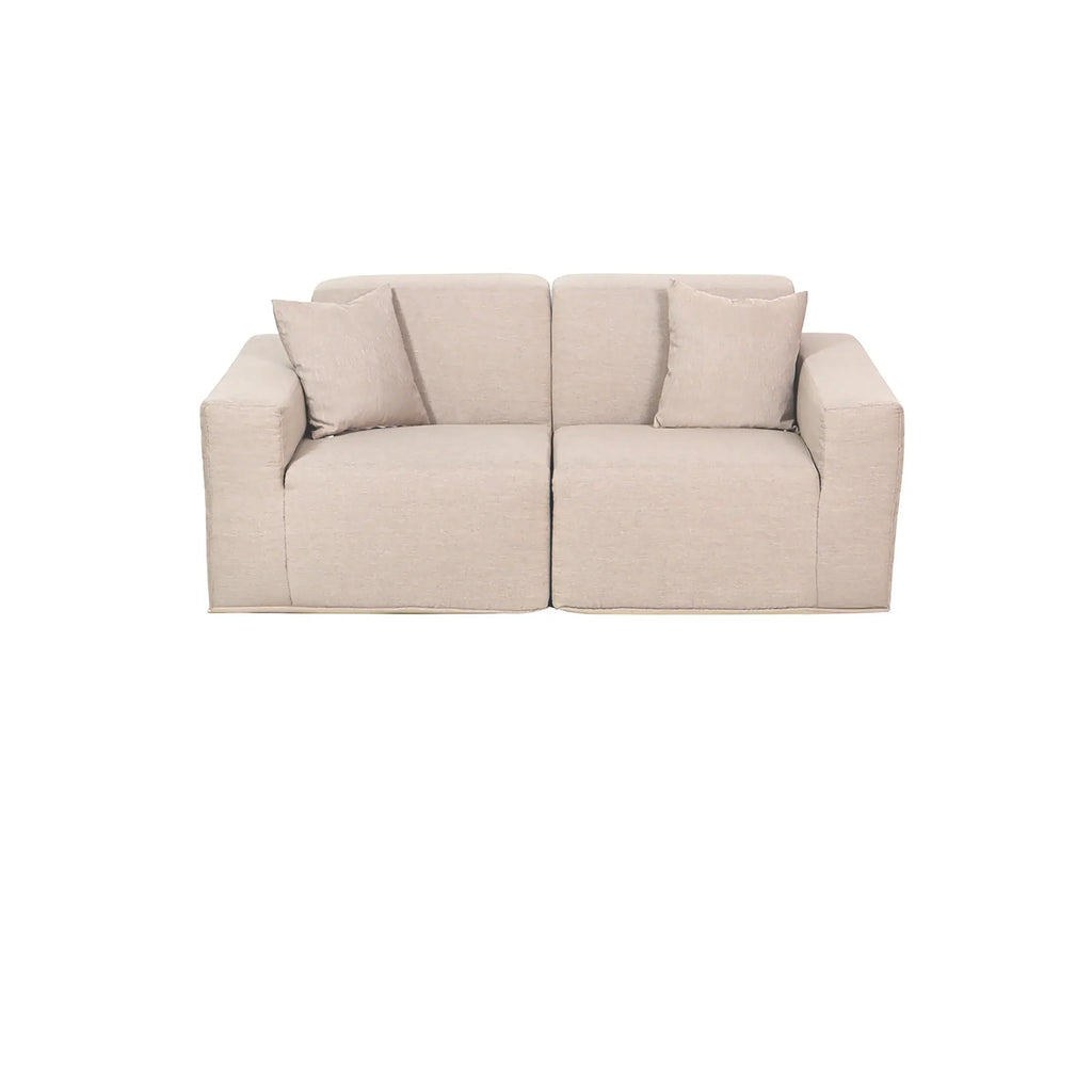 Deko Living 2 Piece Seating Beige Outdoor Compressed Foam Sectional Sofas  - COP30217SET