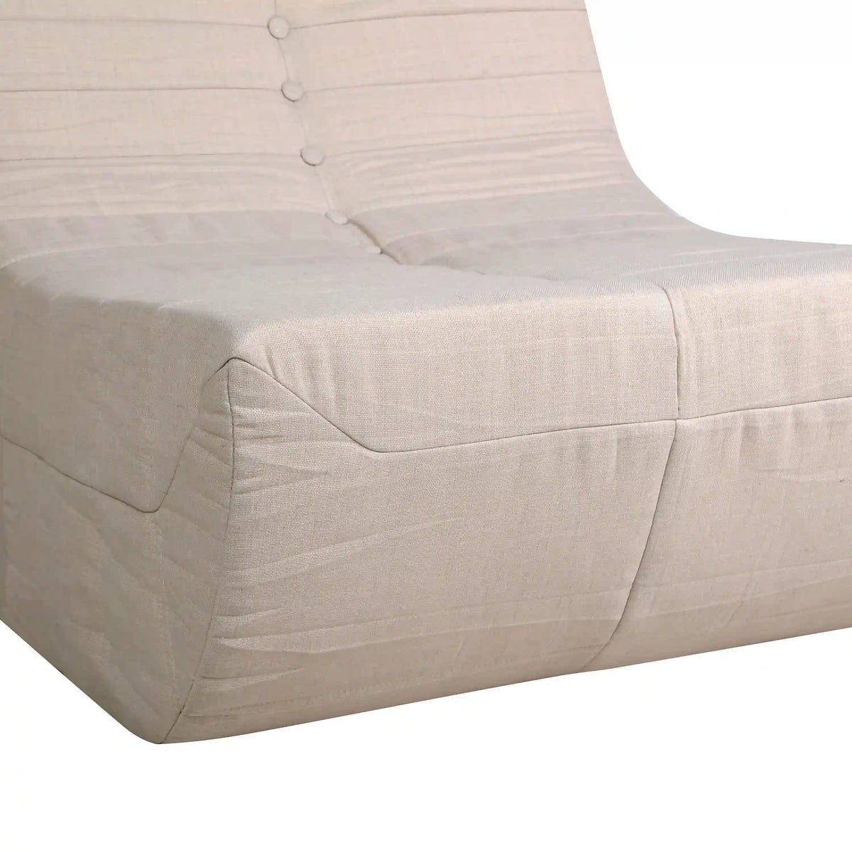 Deko Living 5 Piece Beige Outdoor Compressed Foam Loveseat Sofa Chairs and Table Set  - COP30219