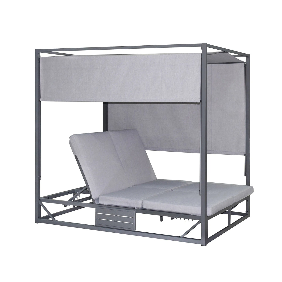 Deko Living Outdoor Gray Rectangular Patio Daybed  - COP30504DGRY