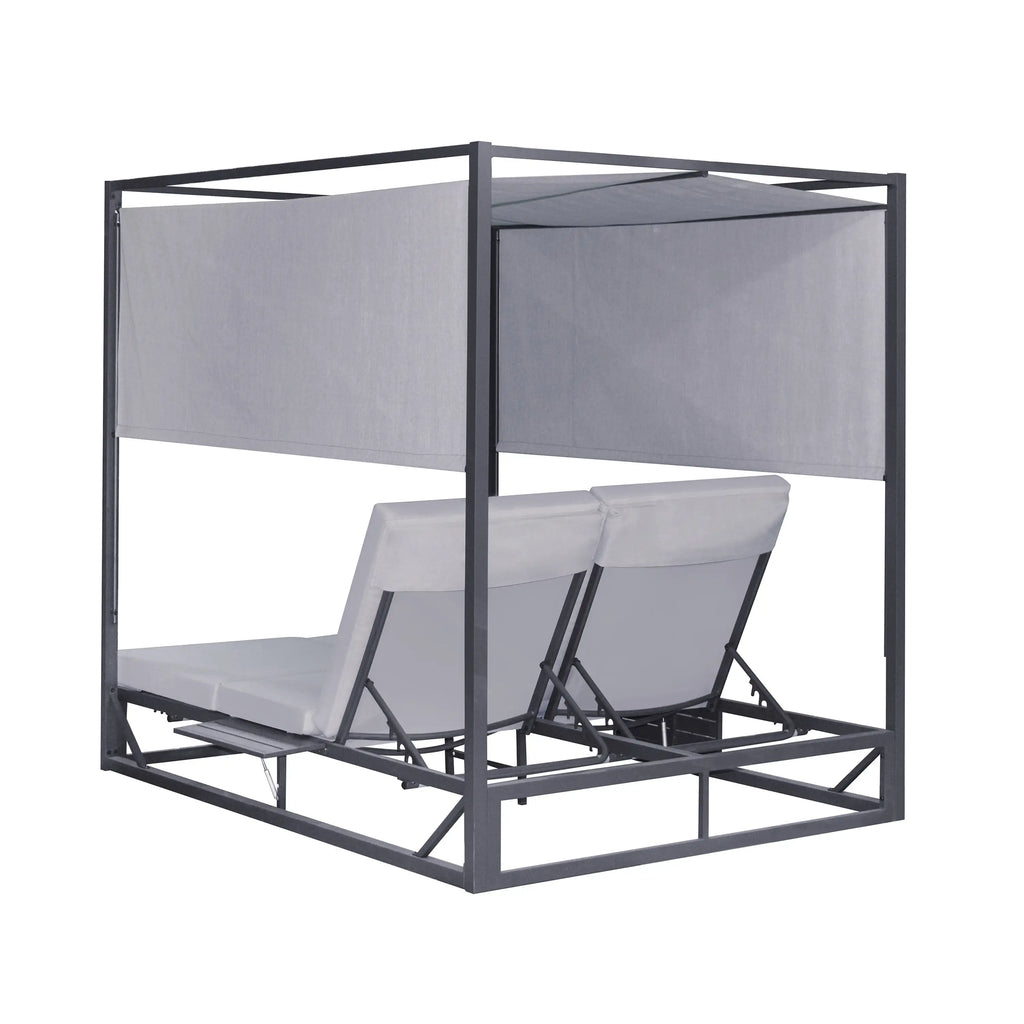 Deko Living Outdoor Gray Rectangular Patio Daybed  - COP30504DGRY