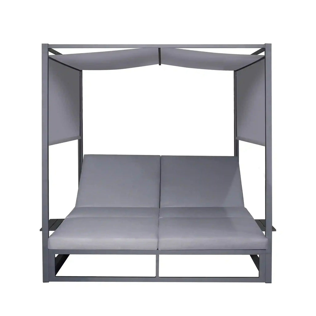 Deko Living Outdoor Gray Rectangular Patio Daybed  - COP30504DGRY