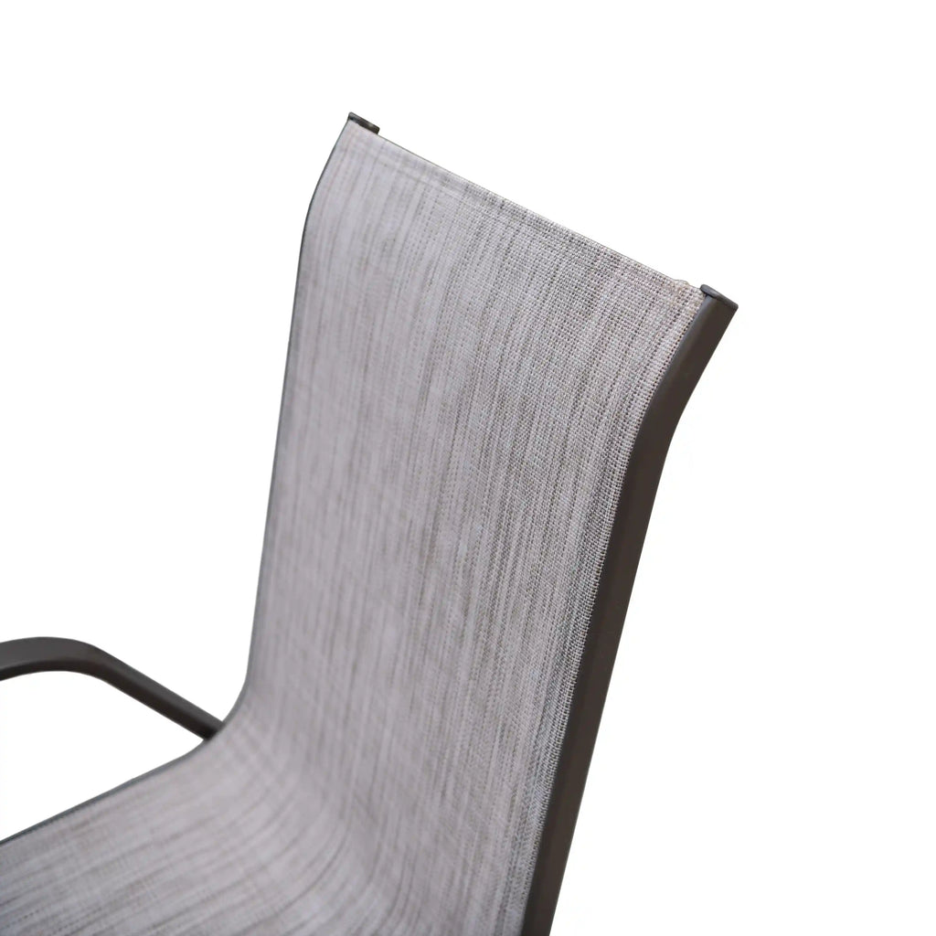 Deko Living 7 Piece Gray Outdoor Dining Chairs and Table Set  - COP30702BLK
