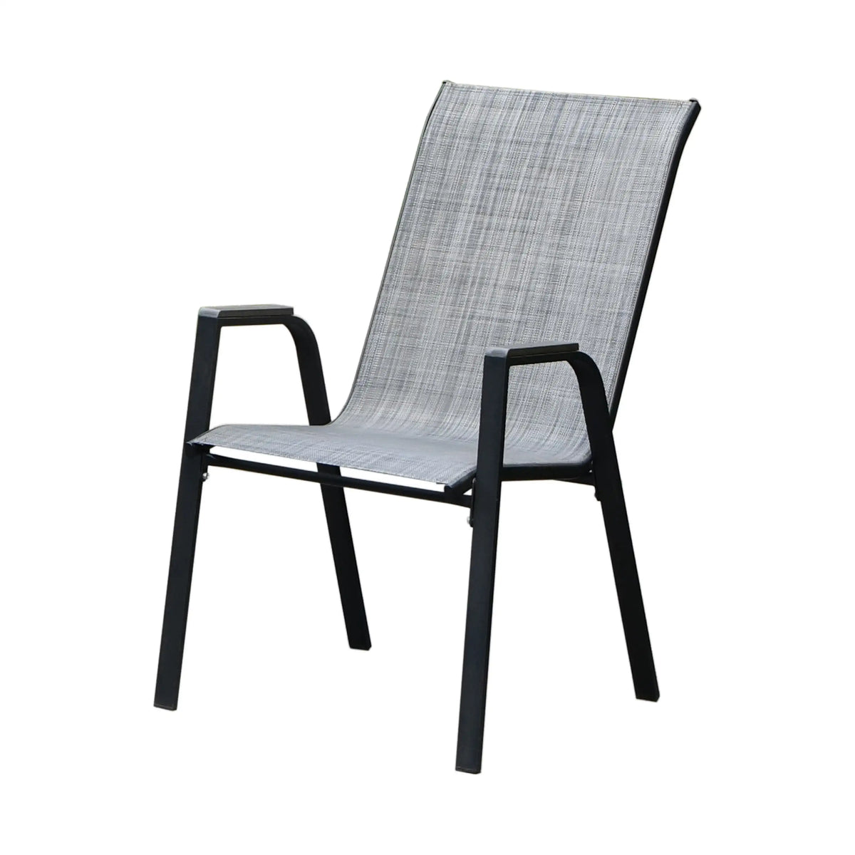 Deko Living 7 Piece Gray Outdoor Dining Chairs and Table Set  - COP30702BLK