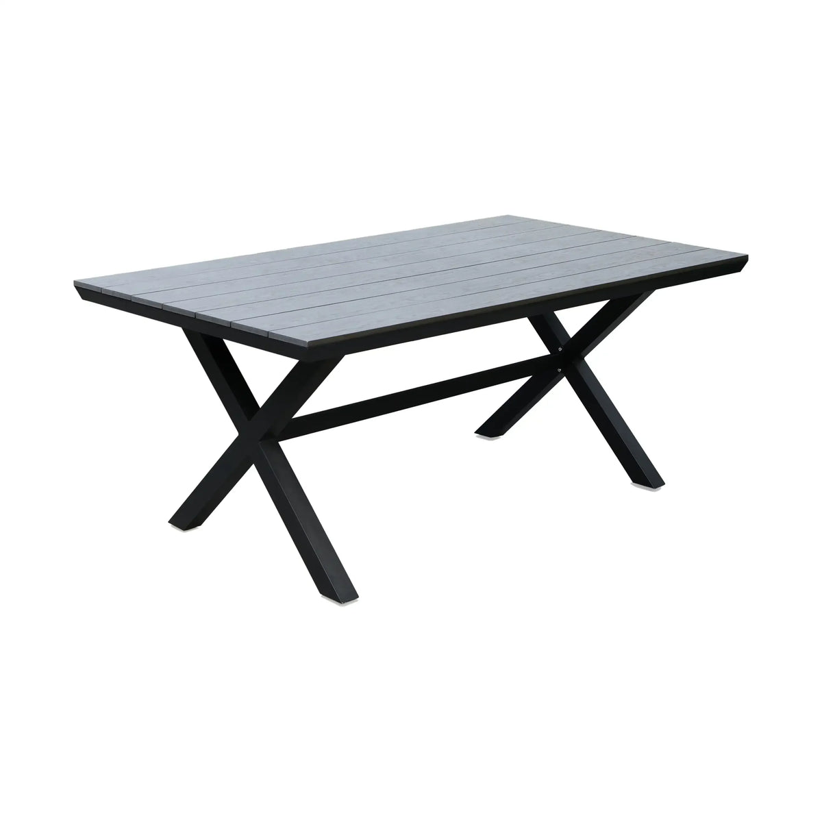 Deko Living 7 Piece Gray Outdoor Dining Chairs and Table Set  - COP30702BLK