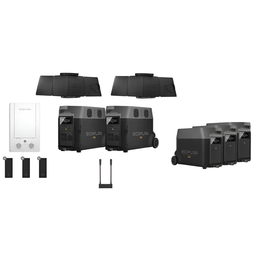 EcoFlow Smart Ecosystem: Special Bundle - 2xDELTAPro-160W-US_DELTAProPR-US_DELTAProBC-US-RM