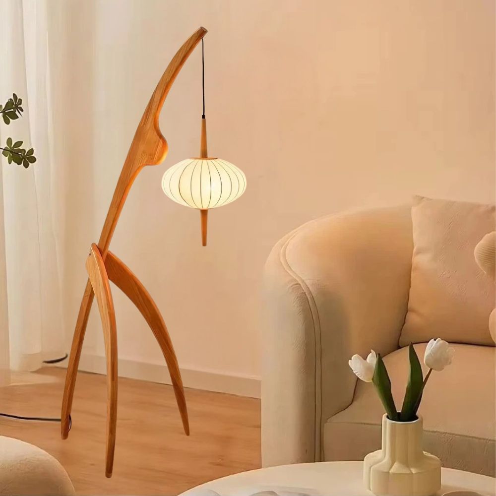 Chinese Style Solid Wood Lamp