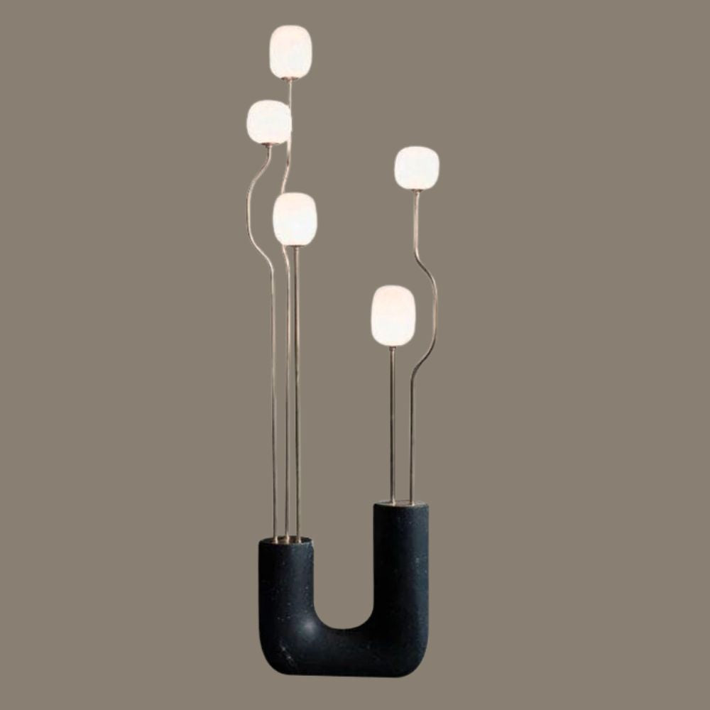 Comet Decorative Marble Floor Lamp