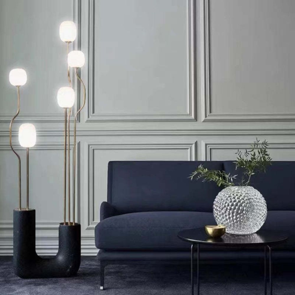 Comet Decorative Marble Floor Lamp