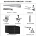410 Watt Monocrystalline Solar Panel (4 Packs) With Solar Panel Mount Rack