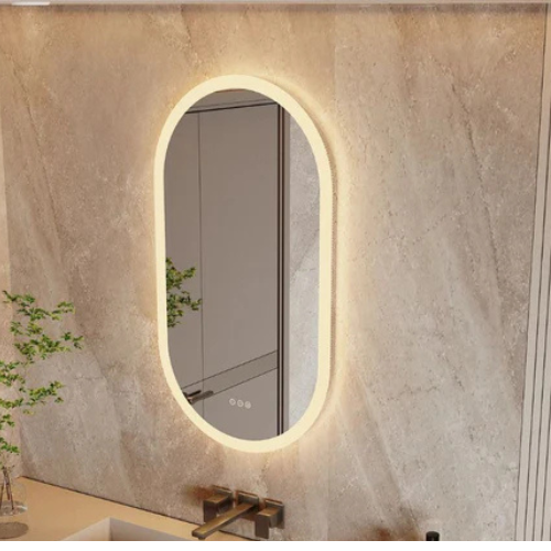 CrystalGlow Backlit Mirror