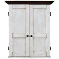 RAM Game Room Dartboard Cabinet Square - Antique White DCAB3 AW