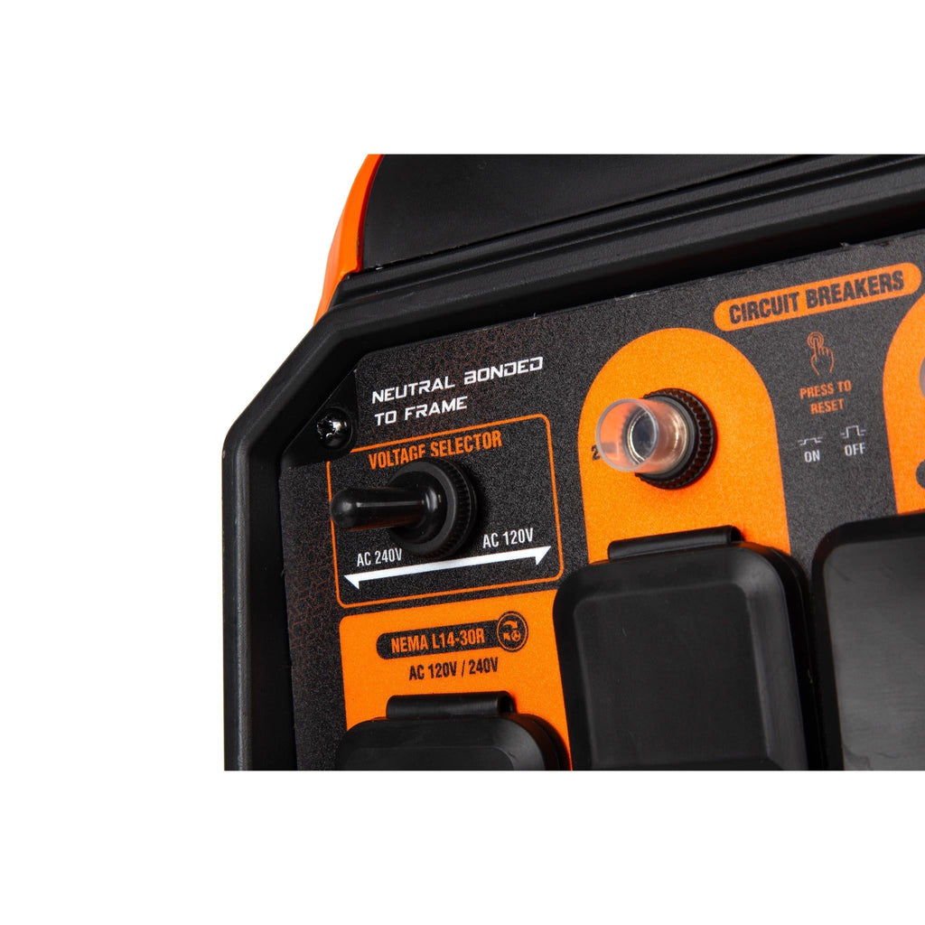 WEN DF500iX 5000-Watt Dual Fuel 120V/240V RV and EV-Ready Electric Start Portable Inverter Generator with Electric Vehicle Charging Ports - DF500iX