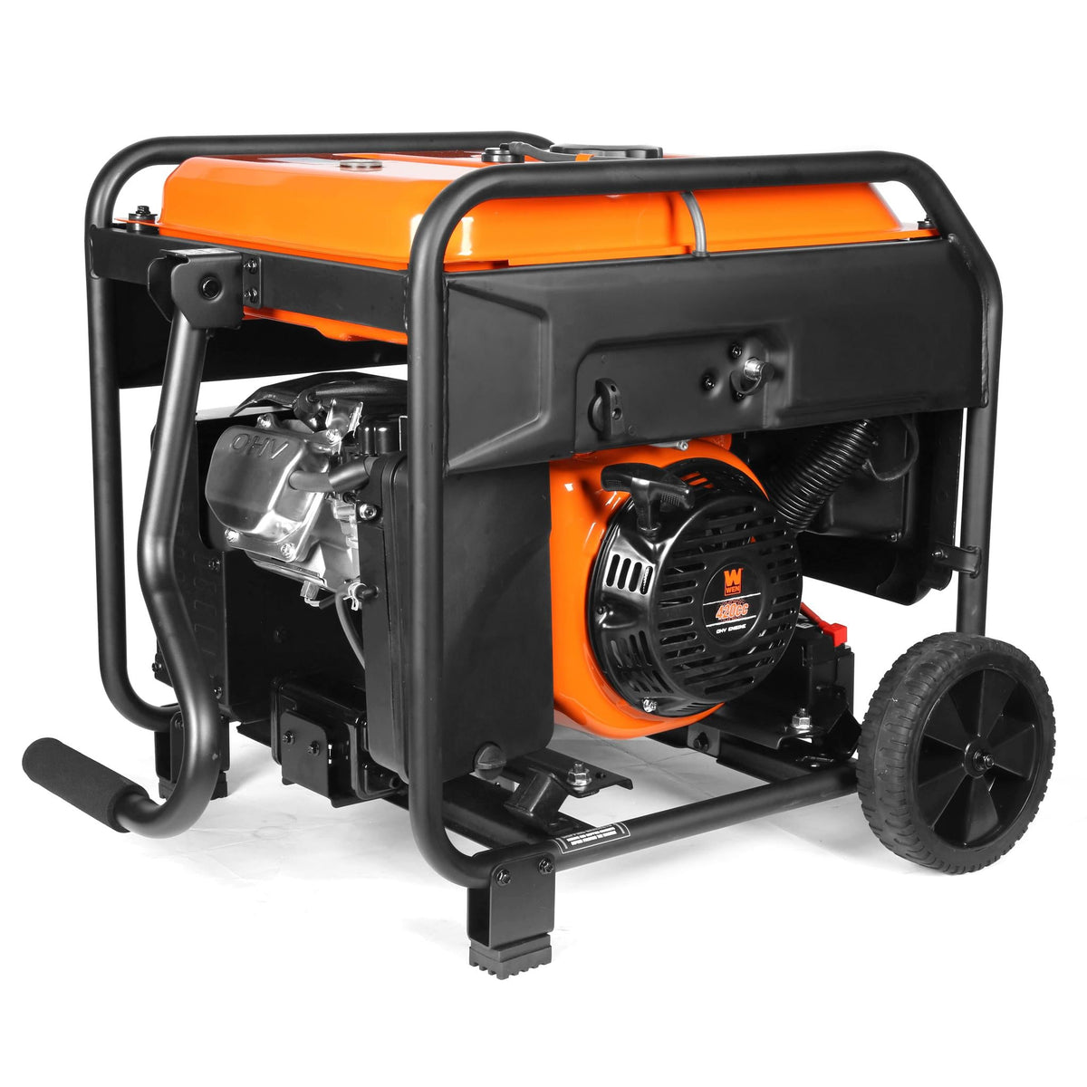 WEN DF875iX 8750-Watt RV and Transfer-Switch-Ready 120V/240V Dual Fuel Open Frame Inverter Generator with Remote Electric Start and CO Shutdown Sensor -DF875iX