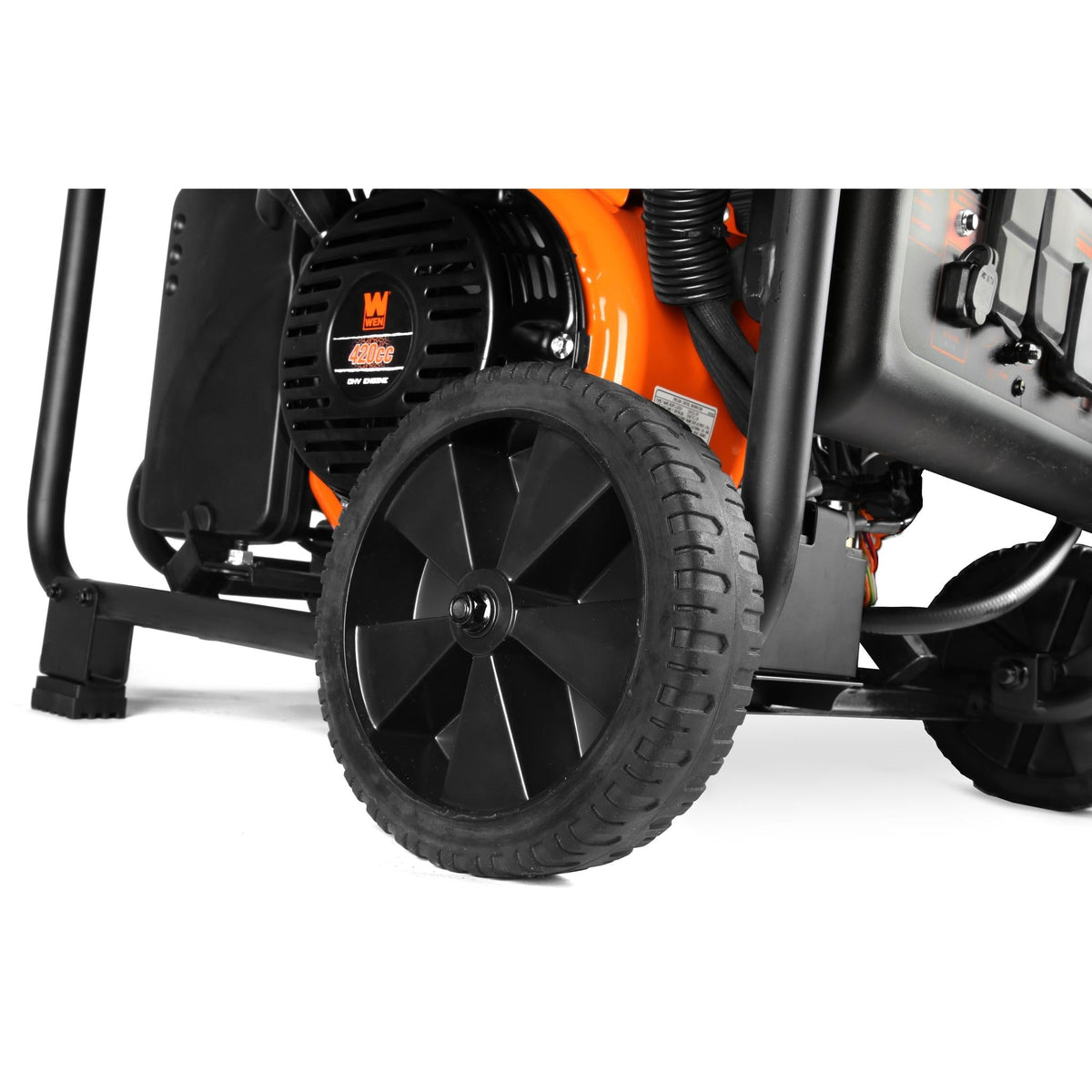 WEN DF875iX 8750-Watt RV and Transfer-Switch-Ready 120V/240V Dual Fuel Open Frame Inverter Generator with Remote Electric Start and CO Shutdown Sensor -DF875iX