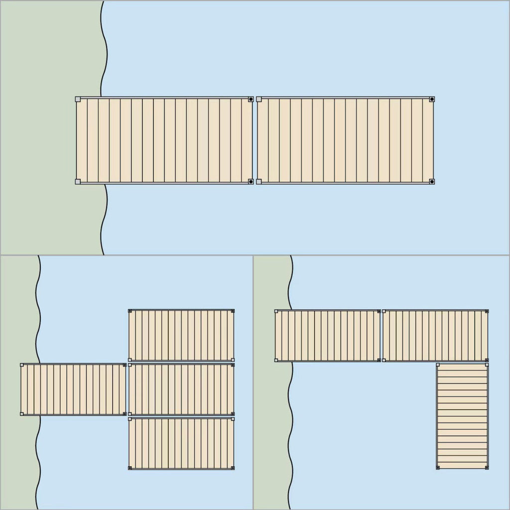 MotoAlliance Aluminum Dock Frame 8' x 4' New - DOCK_8X4