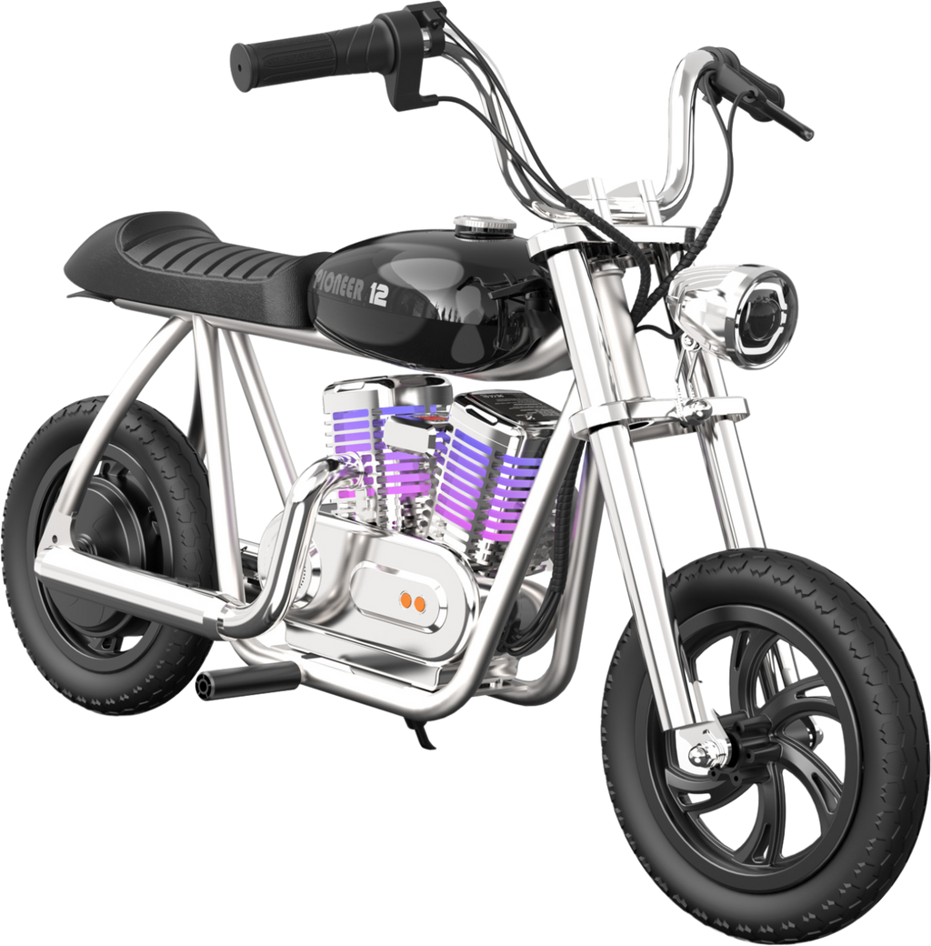 Hyper Gogo Pioneer 12 Plus Kids Electric Motorcycle, 21.9V 160W, 10 MPH - EL-MB05C-BLUE