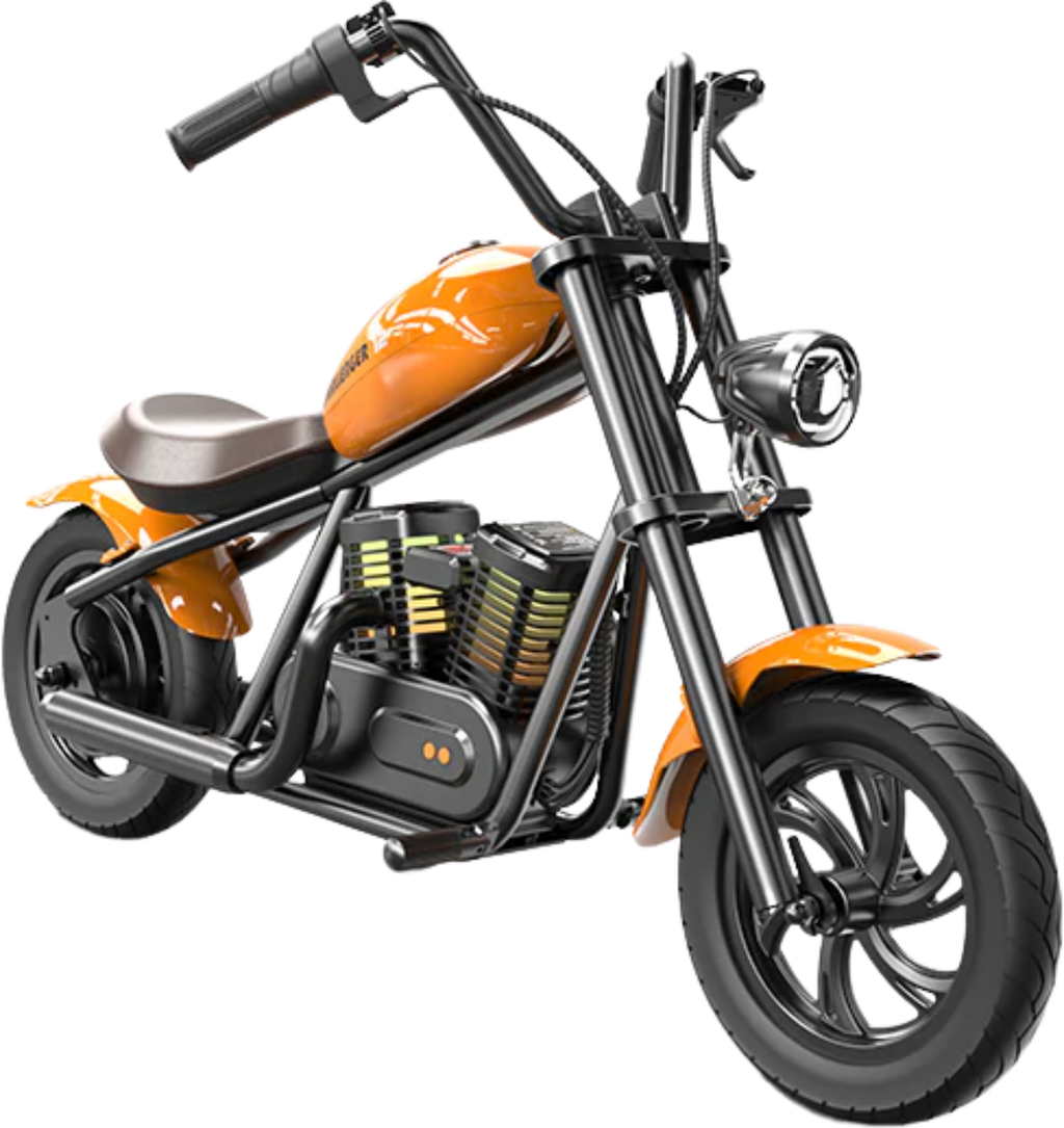 Hyper Gogo Cruiser 12 Plus Electric Motorcycle, Bluetooth - EL-MB03C-ORANGE