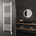 Paris Mirror Eos Wall Mounted Electric Towel Warmer in White - EOSWHTFL17
