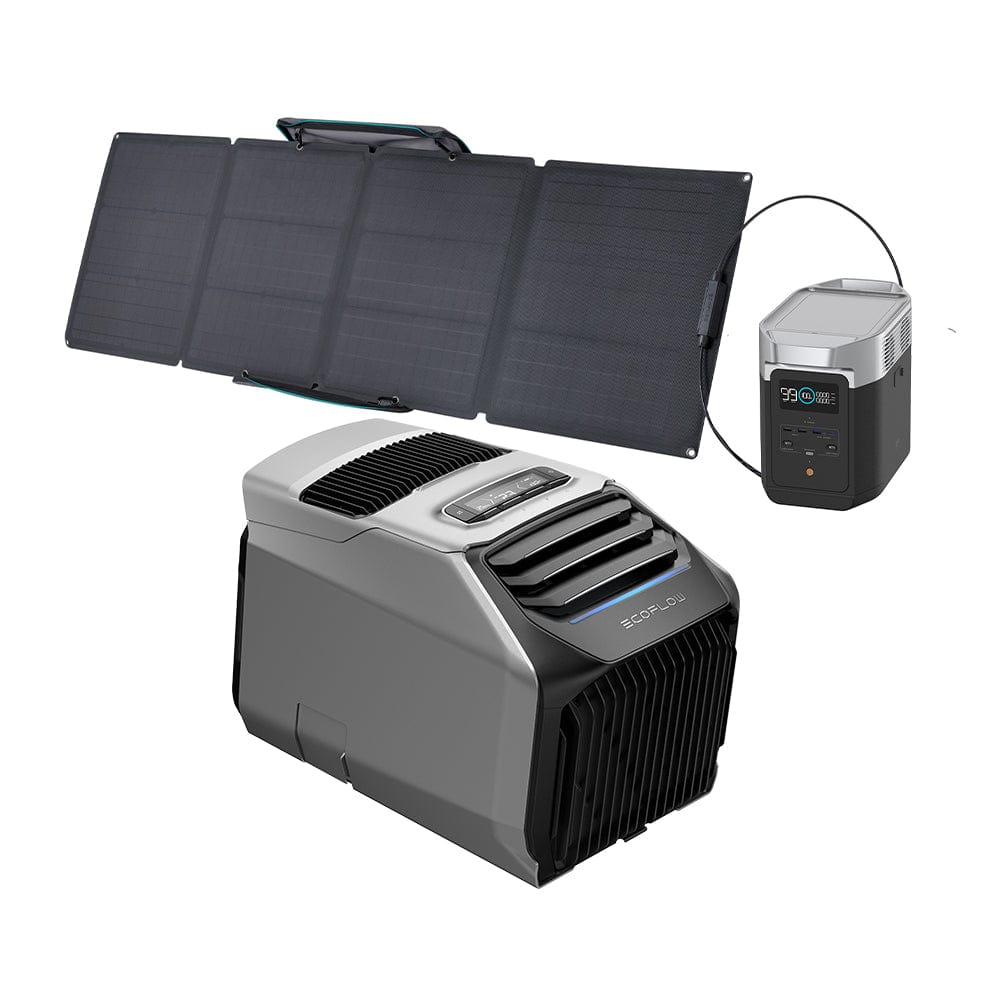 EcoFlow WAVE 2 Portable AC + DELTA 2 + 110W Portable Solar Panel - ZYDKT210-US-ZMR330-US-1xEFSOLAR110N