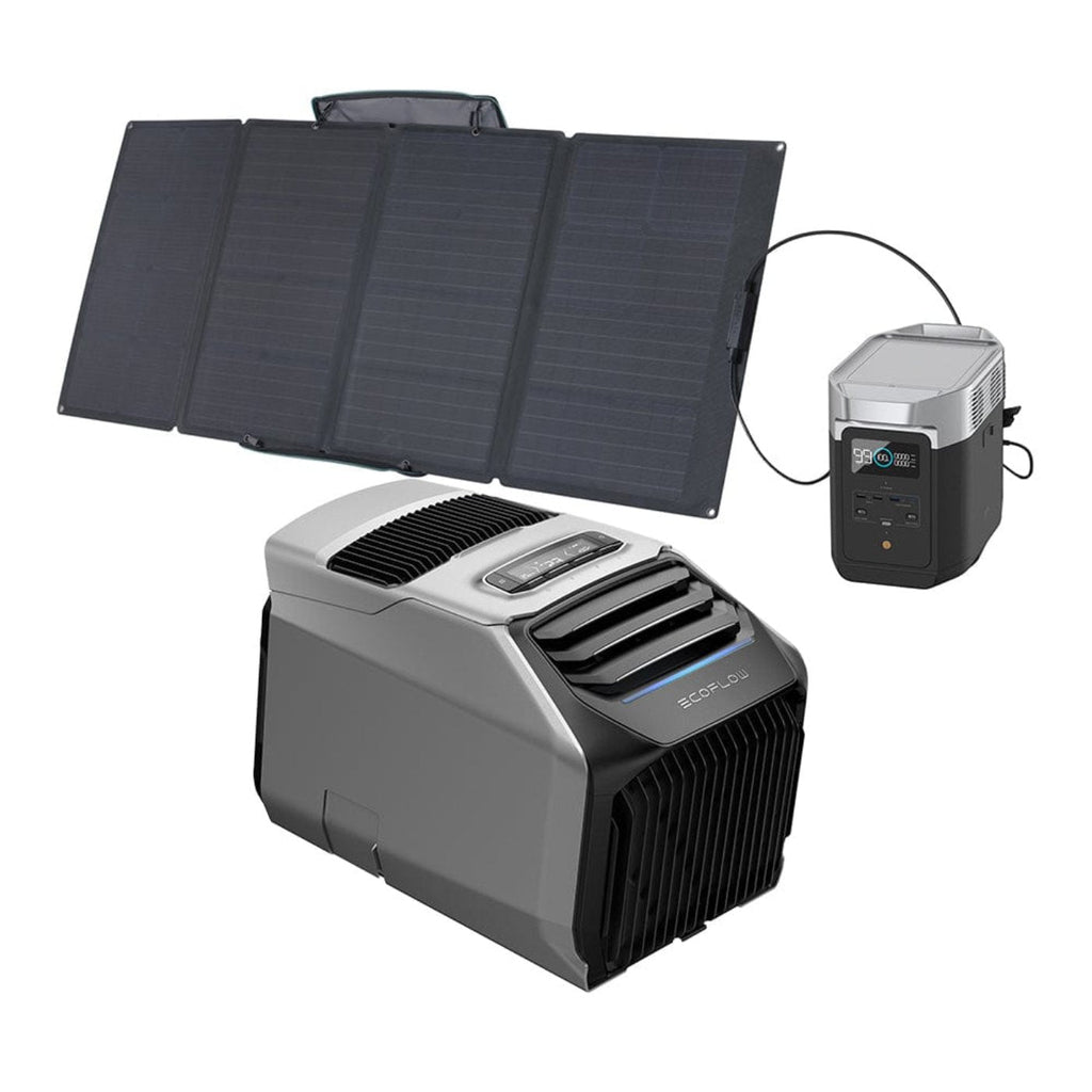 EcoFlow WAVE 2 Portable AC + DELTA 2 + 160W Portable Solar Panel - ZYDKT210-US-ZMR330-US-1xEFSOLAR160W
