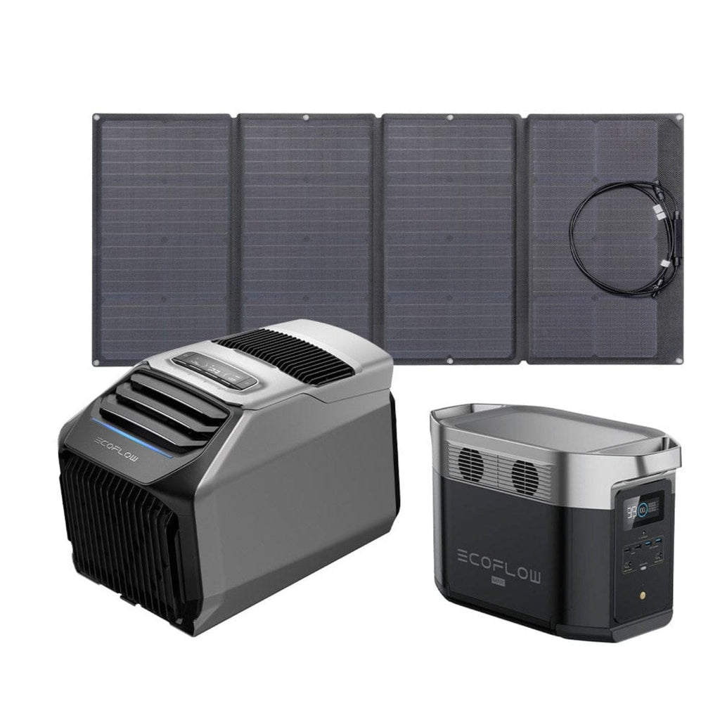 EcoFlow WAVE 2 Portable AC + DELTA Max 1600 + 160W Portable Solar Panel - ZYDKT210-US-DELTAMax1600-US-1xEFSOLAR160W