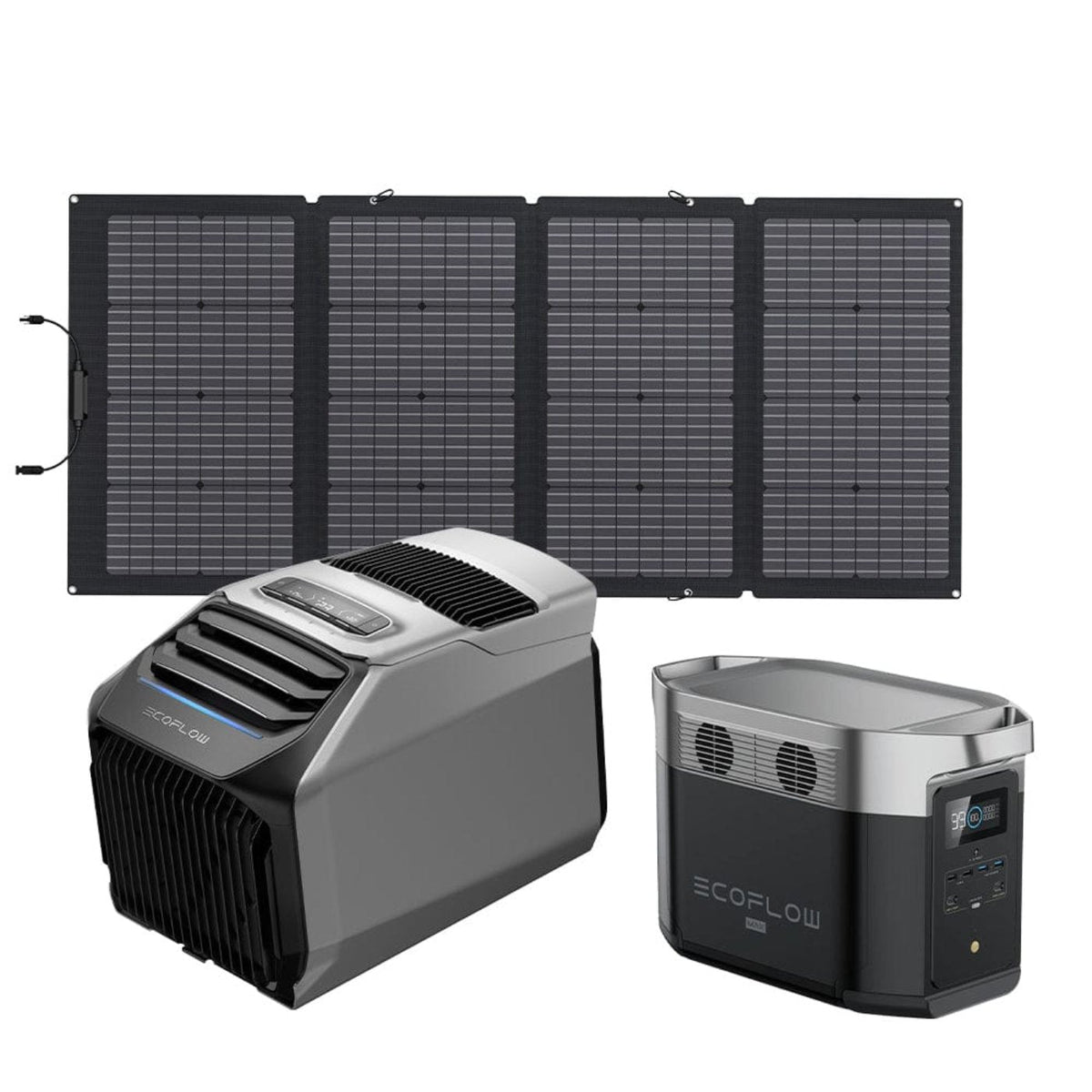 EcoFlow WAVE 2 Portable AC + DELTA Max 1600 + 220W Portable Solar Panel - ZYDKT210-US-DELTAMax1600-US-1xSolar220W