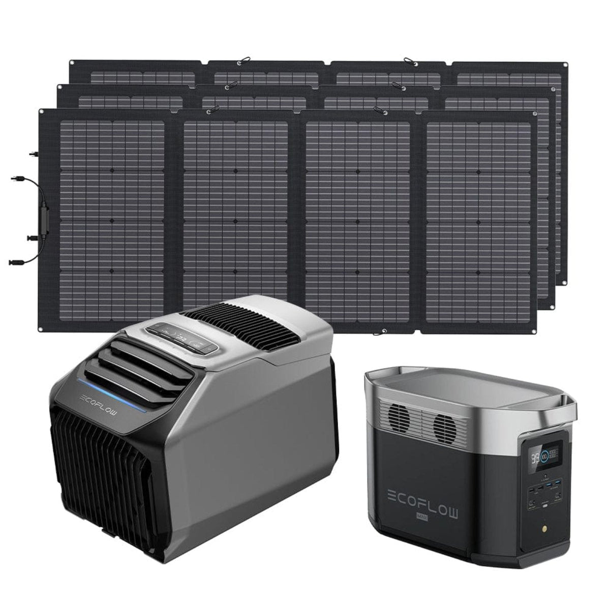 EcoFlow WAVE 2 Portable AC + DELTA Max 1600 + 220W Portable Solar Panel - ZYDKT210-US-DELTAMax1600-US-1xSolar220W