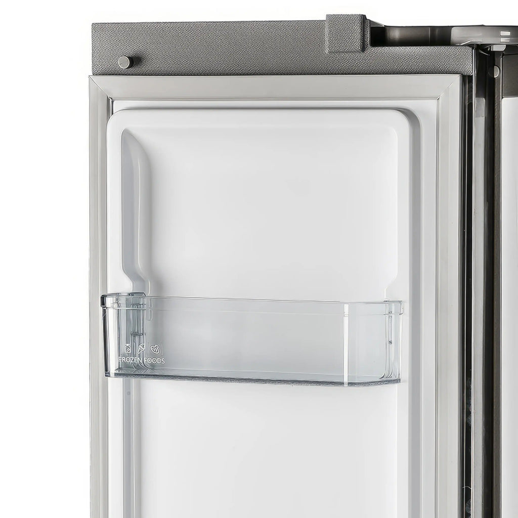 Forno Salerno 33-Inch 15.6 cu.ft Built-in Refrigerator with Modern Decorative Grille in Stainless Steel (FFRBI1805-37MG) - FFRBI1805-37MG