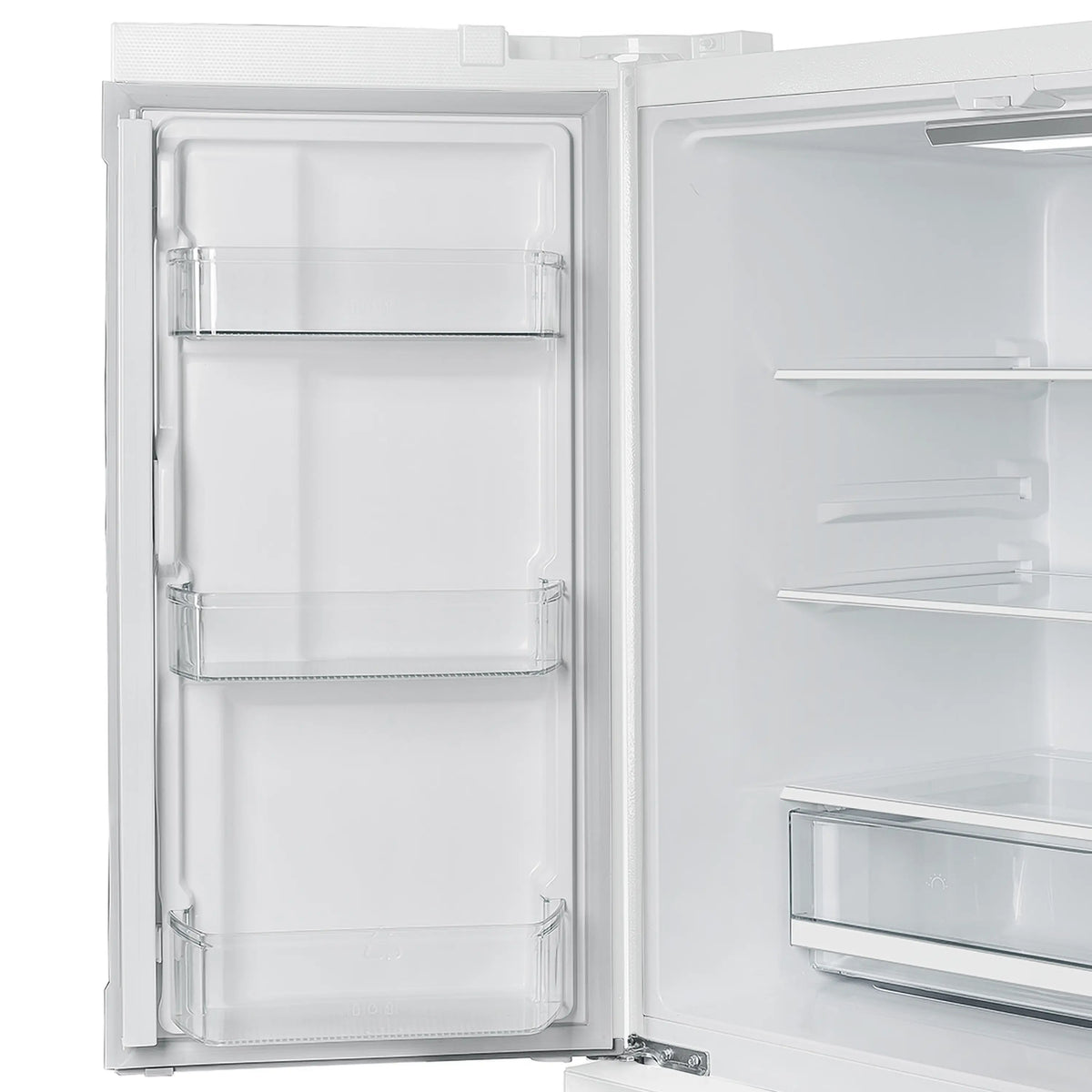 Forno Espresso Moena 36-inch 19.2 Cu.ft French Door Refrigerator in White with Stainless Steel Handle  -  FFRBI1820-36WHT