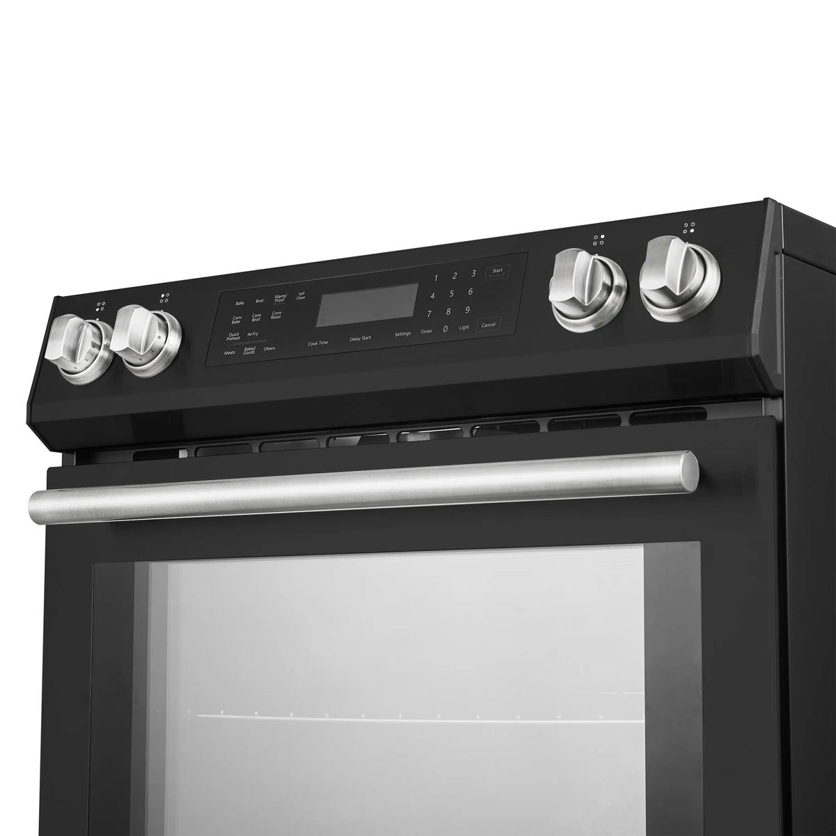Forno 5-Piece Appliance Package - 30-Inch Induction Range, Under Cabinet Range Hood, Refrigerator with Water Dispenser, Dishwasher, and 30-Inch Microwave Oven in Black with Stainless Steel Trim - APW5-905-30BLK-MWO30
