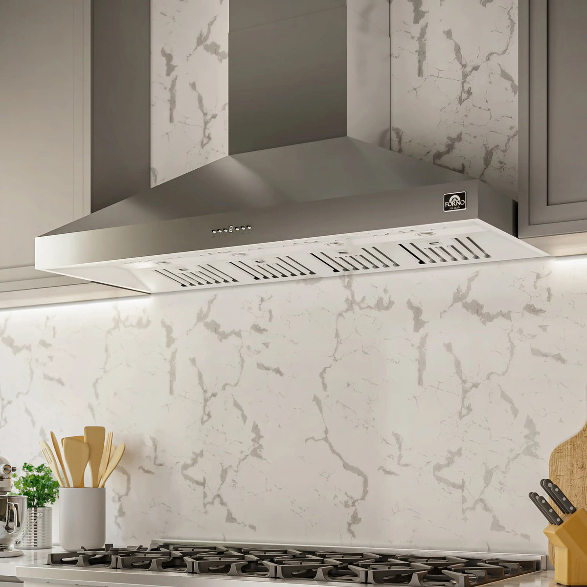 Forno Orvieto 60-Inch Wall Mount Range Hood in Stainless Steel  - FRHWM5094-60