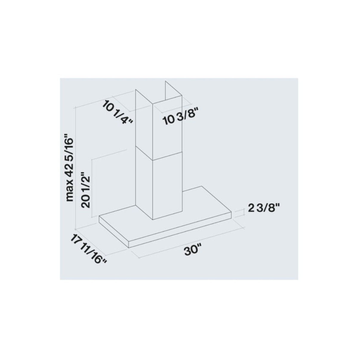 Falmec Mercurio 600 Cfm Wall Mount Range Hood in Stainless Steel  - Fpmex30w6ss-R