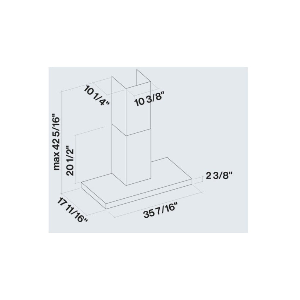 Falmec Mercurio 600 Cfm Wall Mount Range Hood in Stainless Steel  - Fpmex30w6ss-R