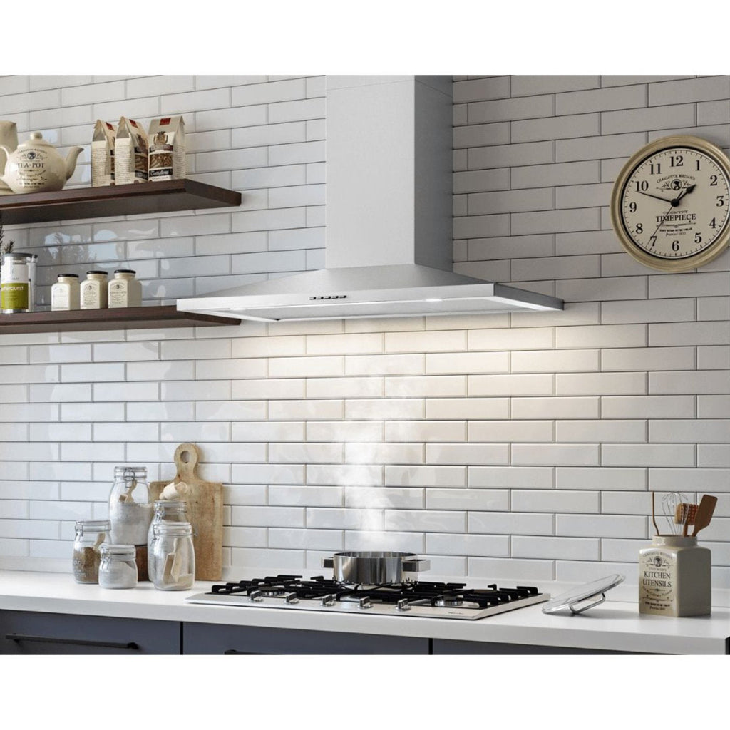 Falmec Vulcano 600 Cfm Wall Mount Range Hood in Stainless Steel -  Fpvux30w6ss-R