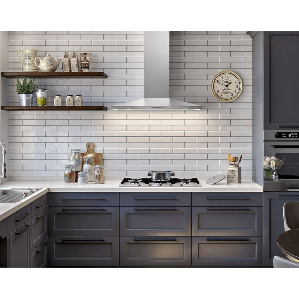 Falmec Vulcano 600 Cfm Wall Mount Range Hood in Stainless Steel -  Fpvux30w6ss-R